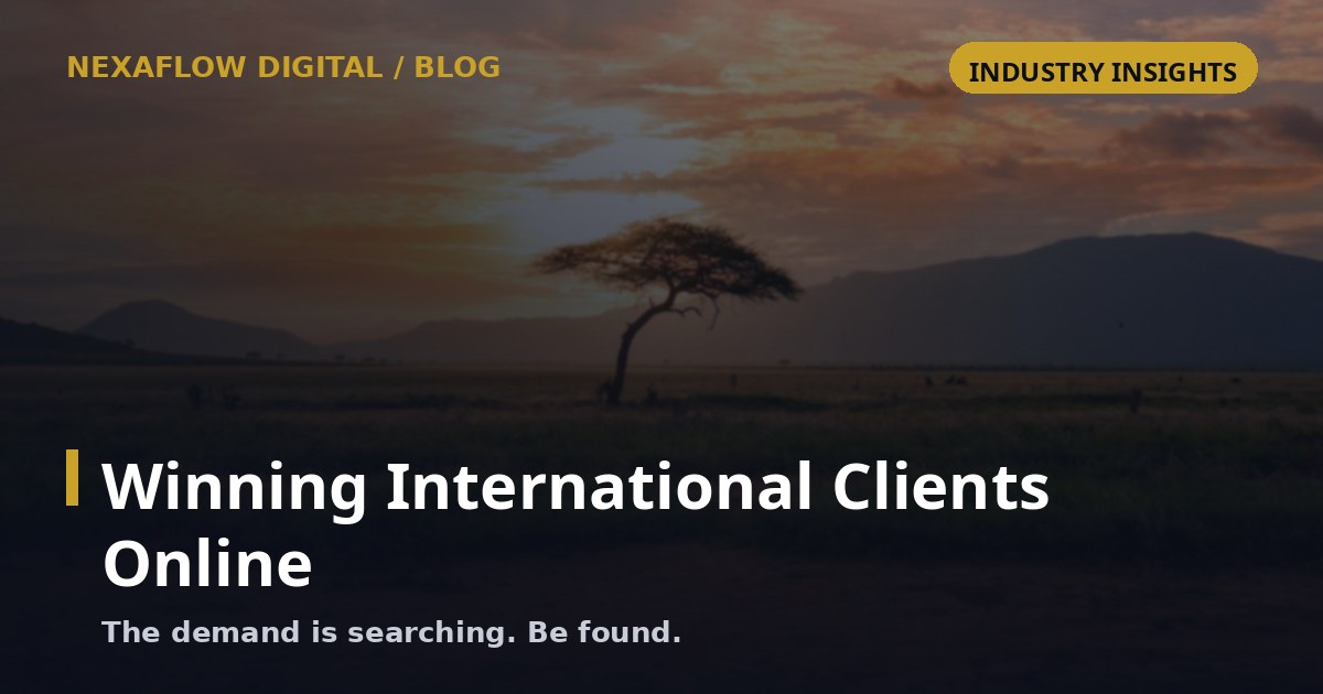 How Kenyan Tour Companies Are Winning International Clients Online