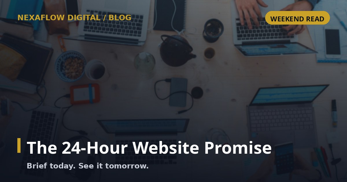 The 24-Hour Website: Why We Made Speed Our Promise