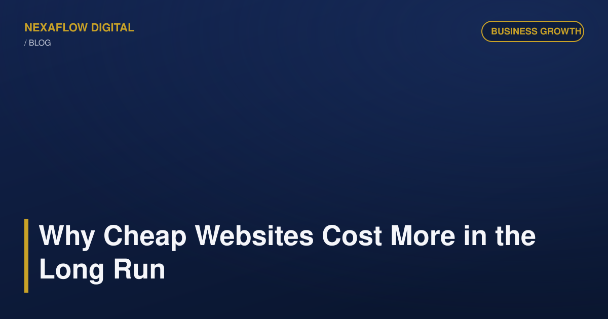 Why Cheap Websites Cost More in the Long Run