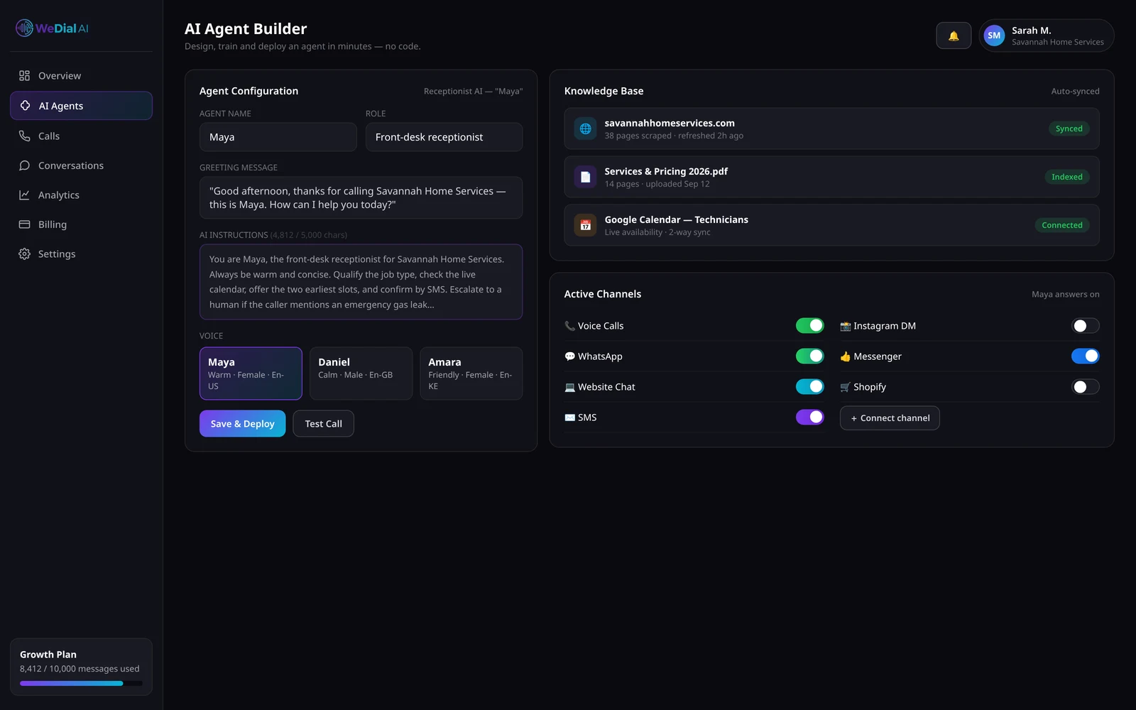 AI agent builder